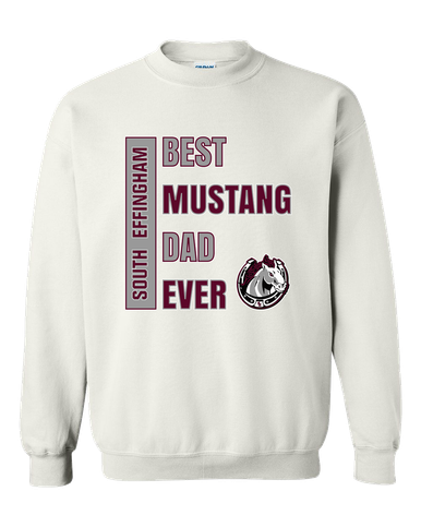 South Effingham Mustangs Best Mustang Dad Men's Sweatshirt