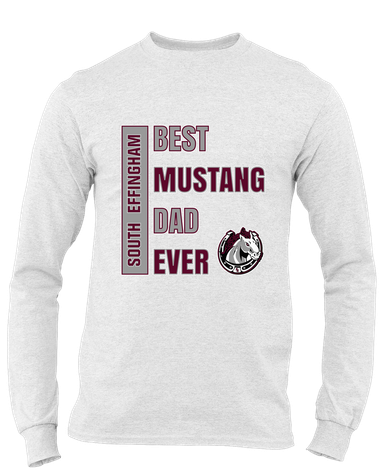 South Effingham Mustangs Best Mustang Dad Men's LS T-Shirt