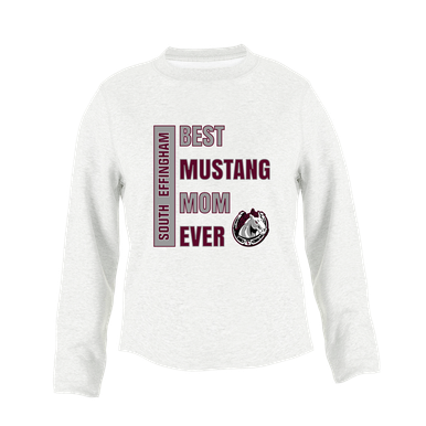 South Effingham Mustangs Best Mustang Mom Women's Sweatshirt