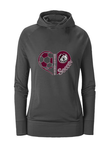 South Effingham Mustangs Heart Soccer Women's Hoodie