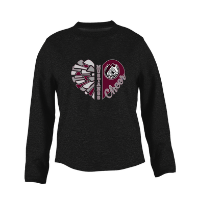 South Effingham Mustangs Heart Cheer Women's Sweatshirt