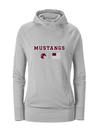 Northside Mustangs Team Colors Flag Women's Hoodie