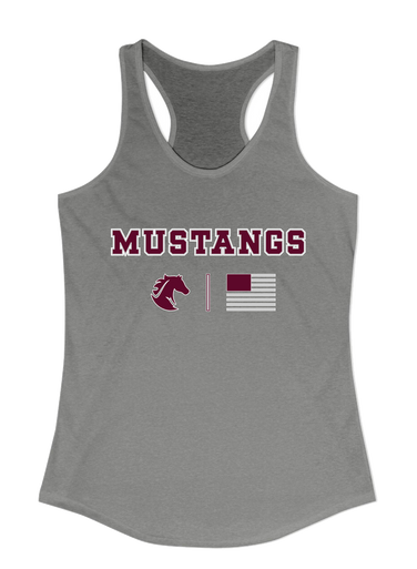 Northside Mustangs Team Colors Flag Women's Tank Top