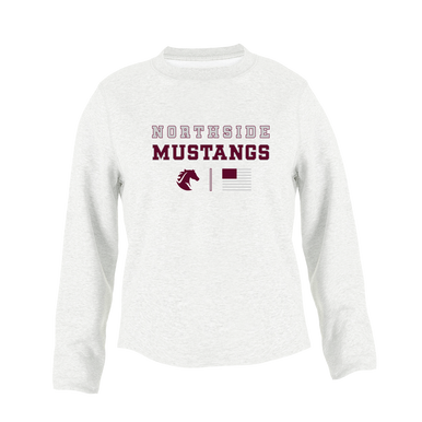 Northside Mustangs Spirit Flag Women's Sweatshirt
