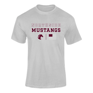 Northside Mustangs Spirit Flag Men's Premium SS T-Shirt