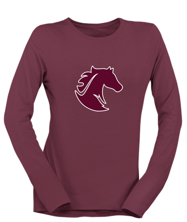 Northside Mustangs Mascot #1 Women's LS T-Shirt