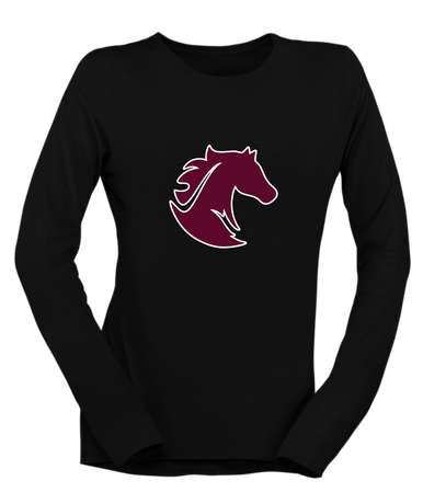 Northside Mustangs Mascot #1 Women's Premium LS T-Shirt