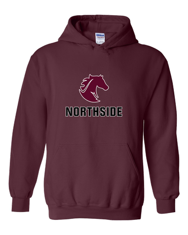 Northside Mustangs Mascot #2 Men's Hoodie