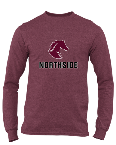 Northside Mustangs Mascot #2 Men's LS T-Shirt