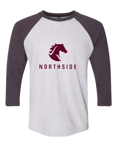 Northside Mustangs Mascot #2 Women's Baseball T-Shirt
