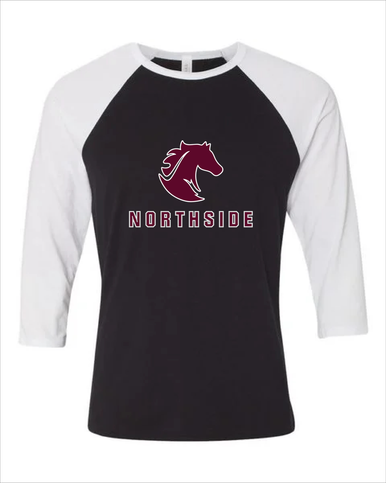 Northside Mustangs Mascot #2 Men's Baseball T-Shirt