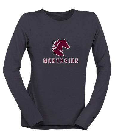 Northside Mustangs Mascot #2 Women's Premium LS T-Shirt