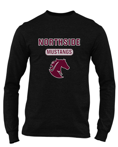 Northside Mustangs Mascot #3 Men's LS T-Shirt