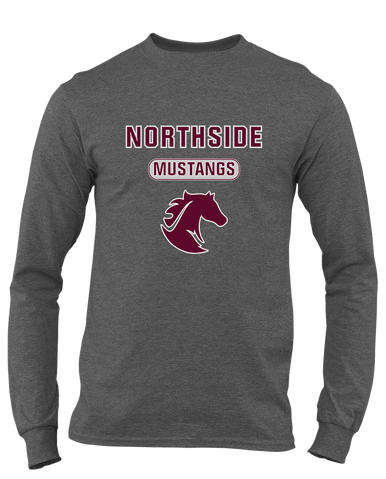 Northside Mustangs Mascot #3 Men's Premium LS T-Shirt