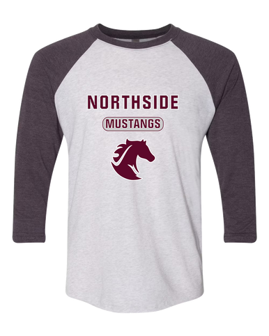 Northside Mustangs Mascot #3 Men's Baseball T-Shirt