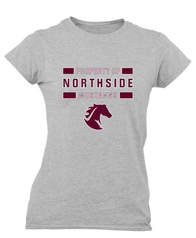 Northside Mustangs Property Of Women's Premium SS T-Shirt