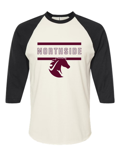 Northside Mustangs Mascot #4 Men's Baseball T-Shirt