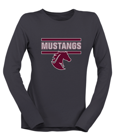 Northside Mustangs Mascot #5 Women's Premium LS T-Shirt