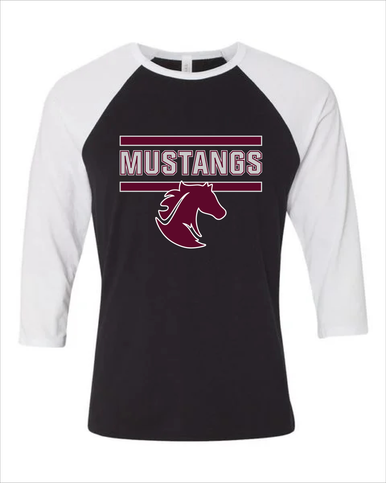 Northside Mustangs Mascot #5 Men's Baseball T-Shirt