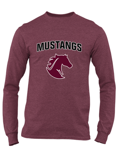 Northside Mustangs Mascot #6 Men's LS T-Shirt