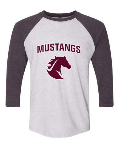 Northside Mustangs Mascot #6 Men's Baseball T-Shirt