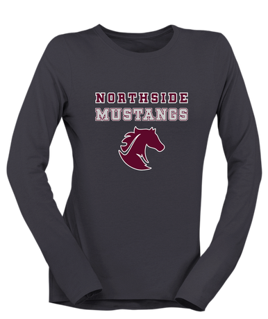 Northside Mustangs Spirit Women's LS T-Shirt