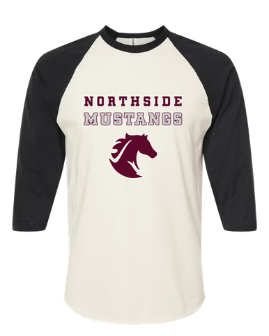 Northside Mustangs Spirit Women's Baseball T-Shirt
