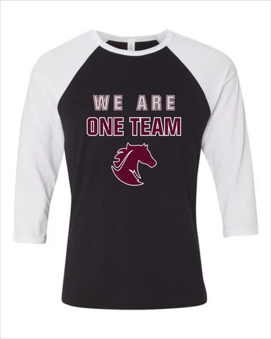 Northside Mustangs We Are One Team Men's Baseball T-Shirt