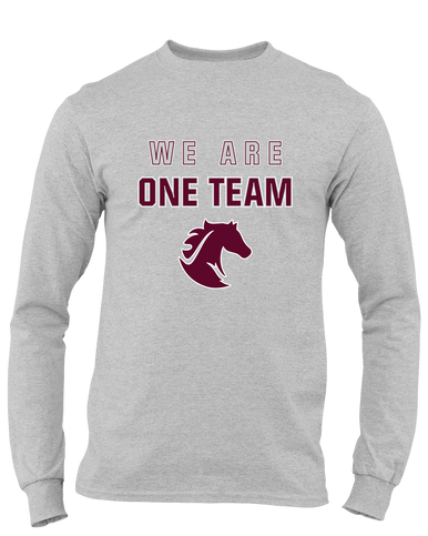 Northside Mustangs We Are One Team Men's LS T-Shirt
