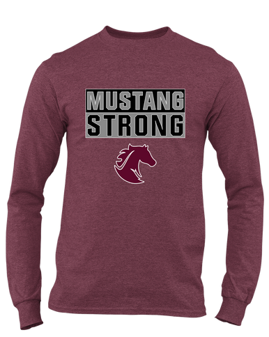 Northside Mustangs Strong #1 Men's LS T-Shirt