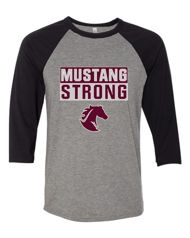 Northside Mustangs Strong #1 Men's Baseball T-Shirt