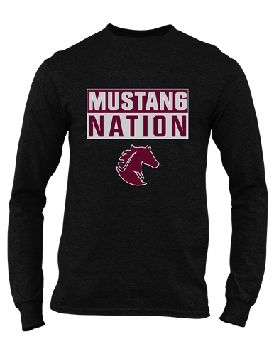 Northside Mustangs Nation #1 Men's LS T-Shirt