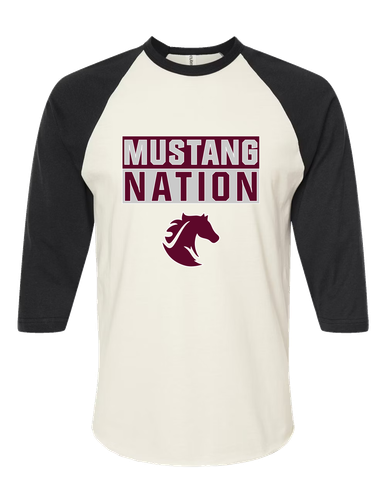 Northside Mustangs Nation #1 Men's Baseball T-Shirt