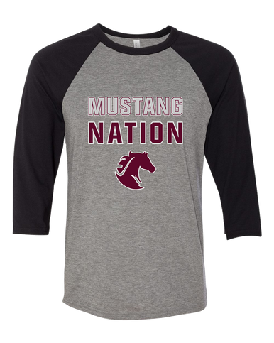 Northside Mustangs Nation #2 Women's Baseball T-Shirt