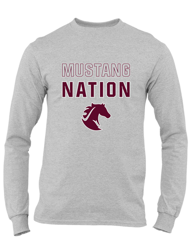 Northside Mustangs Nation #2 Men's LS T-Shirt