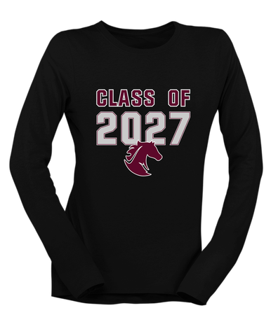 Northside Mustangs Class of 2027 Women's LS T-Shirt