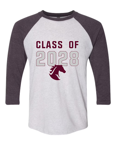 Northside Mustangs Class of 2028 Women's Baseball T-Shirt