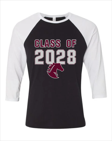 Northside Mustangs Class of 2028 Men's Baseball T-Shirt