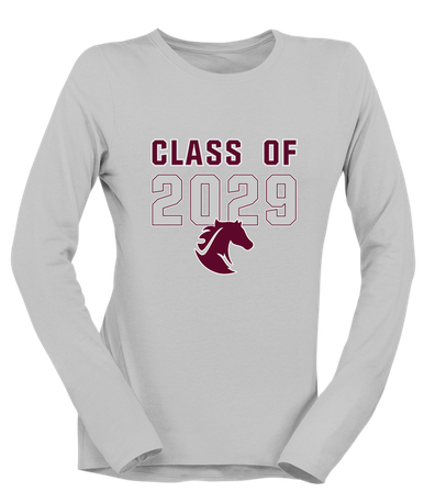 Northside Mustangs Class of 2029 Women's LS T-Shirt