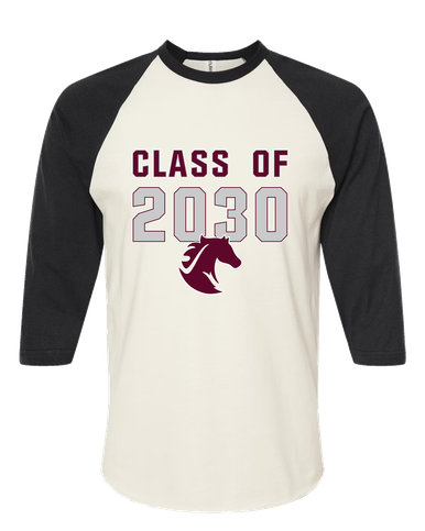 Northside Mustangs Class of 2030 Women's Baseball T-Shirt