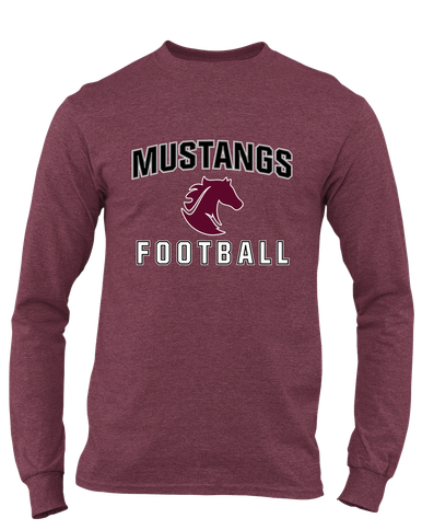 Northside Mustangs Football #1 Men's LS T-Shirt