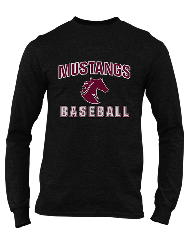 Northside Mustangs Baseball #1 Men's LS T-Shirt
