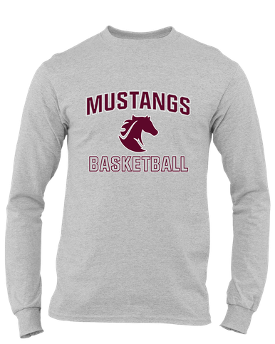 Northside Mustangs Basketball #1 Men's LS T-Shirt
