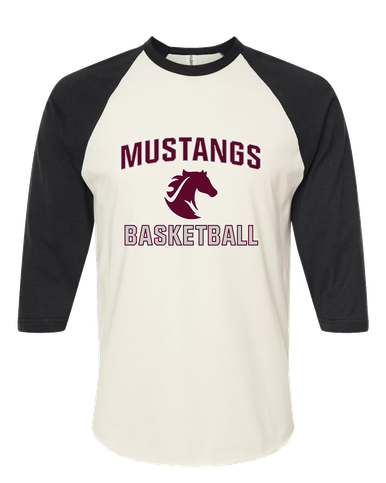 Northside Mustangs Basketball #1 Men's Baseball T-Shirt