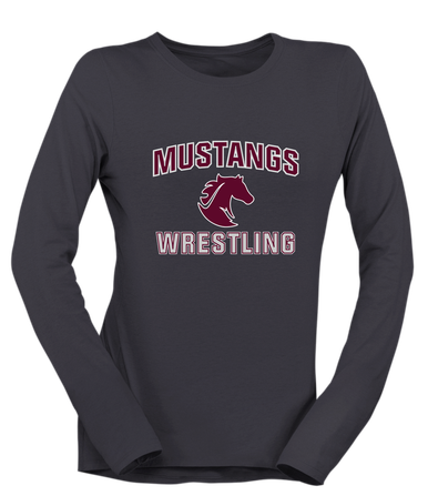 Northside Mustangs Wrestling Women's Premium LS T-Shirt