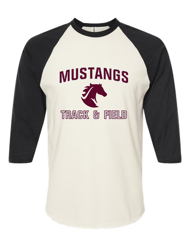 Northside Mustangs Track & Field Men's Baseball T-Shirt