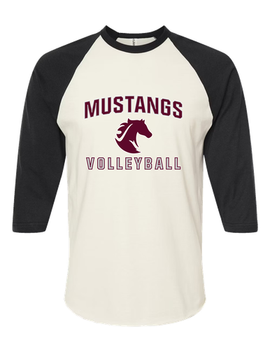 Northside Mustangs Volleyball Women's Baseball T-Shirt