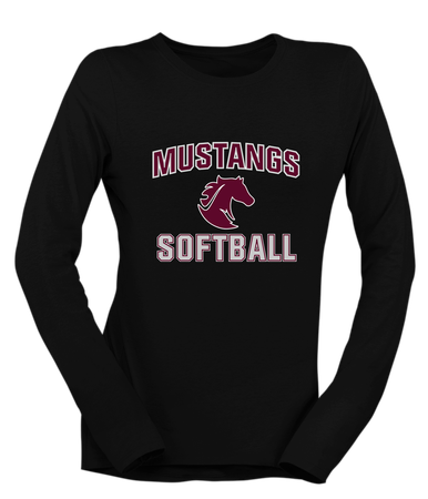 Northside Mustangs Softball #1 Women's Premium LS T-Shirt