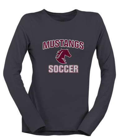 Northside Mustangs Soccer #1 Women's Premium LS T-Shirt