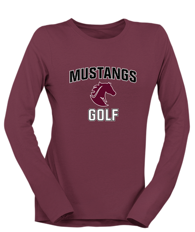 Northside Mustangs Golf Women's LS T-Shirt